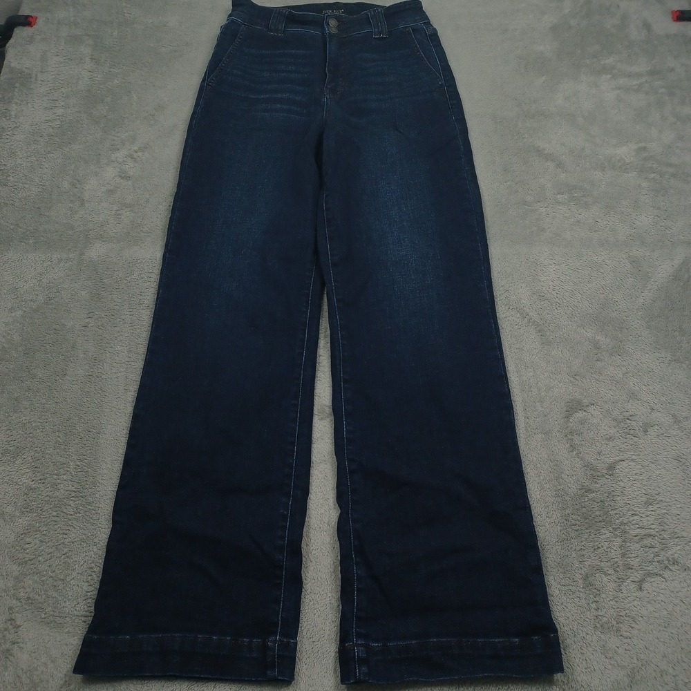 Judy Blue Jeans Womens 27 Blue Denim Wide Leg Preppy Modern Casual